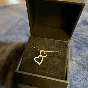 Kay Diamond Double Heart Necklace